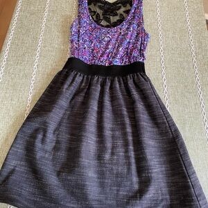 dELiA*s Purple Pleated A-line Sundress